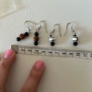 Basketball and Baseball Dangle Earrings